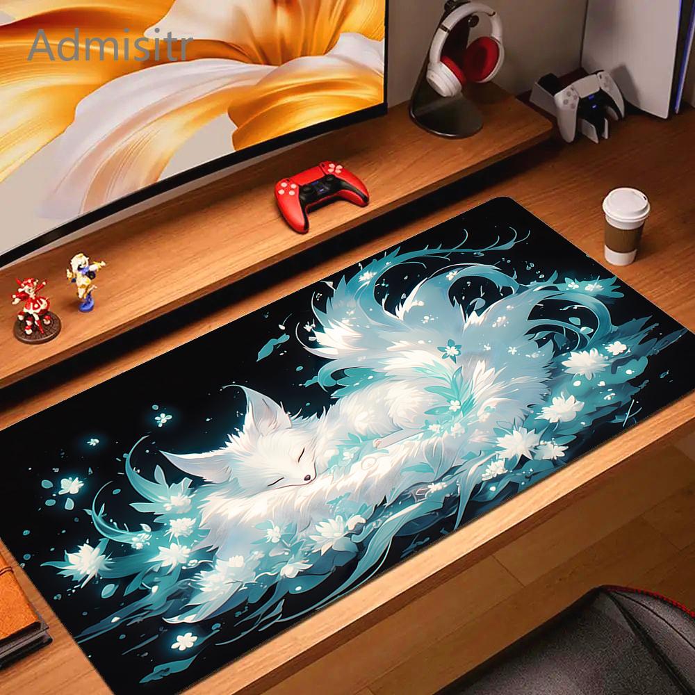 Cartoon Fox XXL Mouse Pad Large Computer Game Accessories Cute Mousepads Gamer Professional High Quality Rubber Pads Desk Mat
