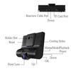 HD Car DVR 2/3 Camera Lens 4.0 Inch Rearview Mirror Dash Cam Camera Video Recorder Stream Media Player