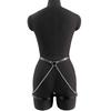 Sexy Open Crotch Woman Garter Lingerie Intimate Crotchless Panties With Adjustable Pu Leather G-String Underwear Female Thongs