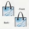 Fashion Water Pattern Printed Tote Bag Daily Casual Large Capacity Portable Shoulder Bag for Women