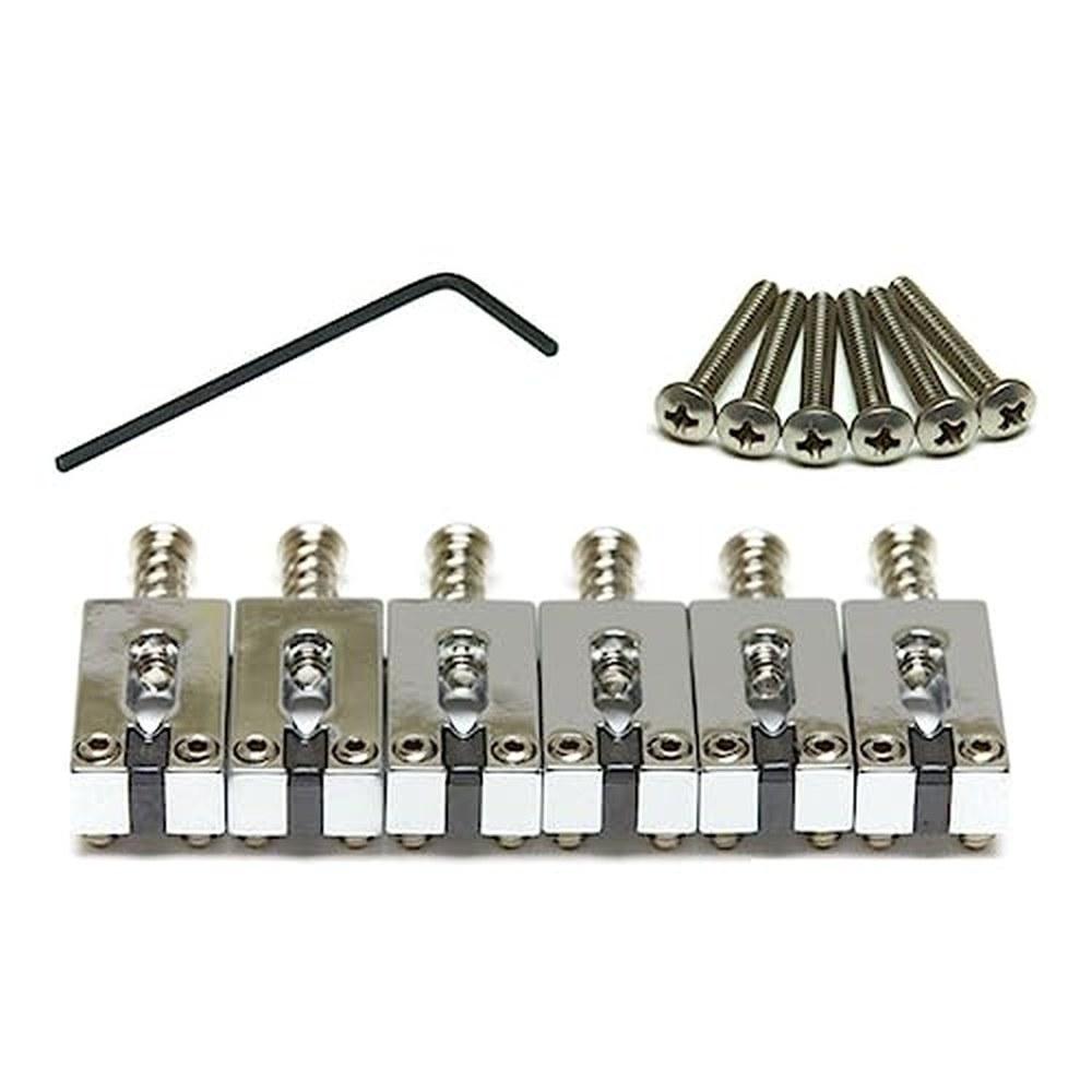 Graph Tech PG-8000-0C String Saver Strat and Tele Style Chrome Bridge Saddle 2 1/16 Inch