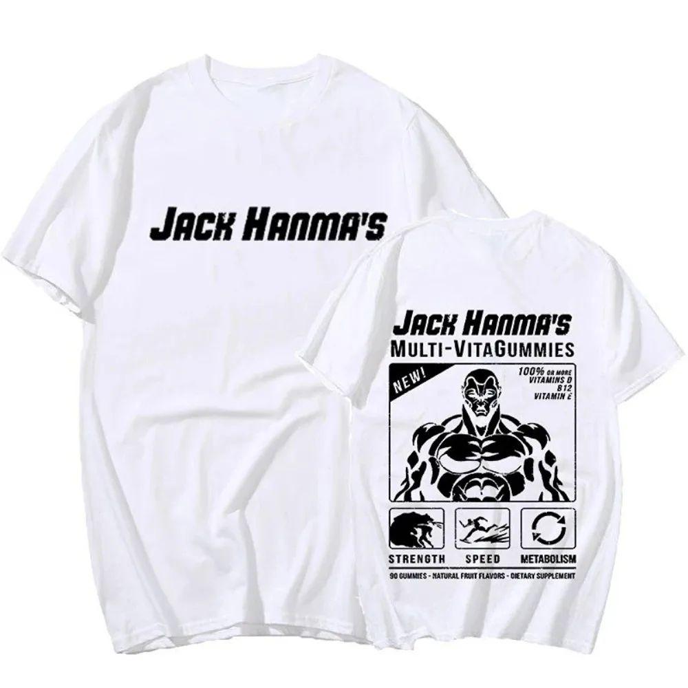 Anime Baki The Grappler Yujiro Hanma Gym Vintage Couples T-shirts Manga Harajuku Unisex T Shirt Casual Summer Cool Tshirt Tops