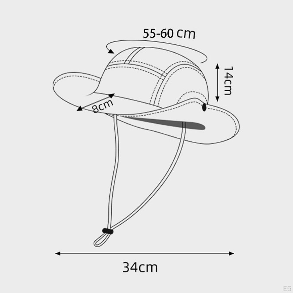 Bucket Hat Fishing Sun Summer Beach Cap for Outdoor Travel Walking Gardening