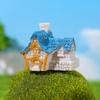 Country Cottage, Miniature House, Fairy Forest Decor, Micro Landscape, Resin Craft, Tabletop Ornament, Creative Figurine