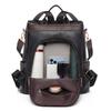 Anti-theft Backpack Women's PU Backpack Large Capacity Lightweight Travel Bag Student Schoolbag