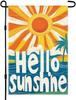 Hello Sunshine Garden Ag Yard Ag 12x18 Inch Double Sided Small Mini Yard Outdoor Outside Decoration LLE WWL UUN