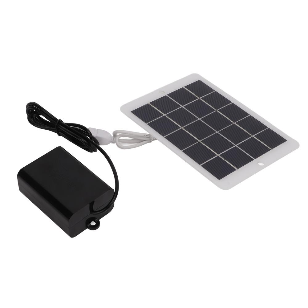 3W 5V Solar Oxygen Pump Polysilicon Solar Water Air Pump Portable Solar Oxygen Aerator  Pond,