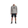Under Armour Retro Letter Print Loose Fit Hoodie Men Hoodies Gray 1379766-114