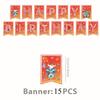 Danny-Go Theme Birthday Party Decor Disposable Tableware Set Paper Cup Banner Cake Topper Baby Shower Gifts Party Favors Supply