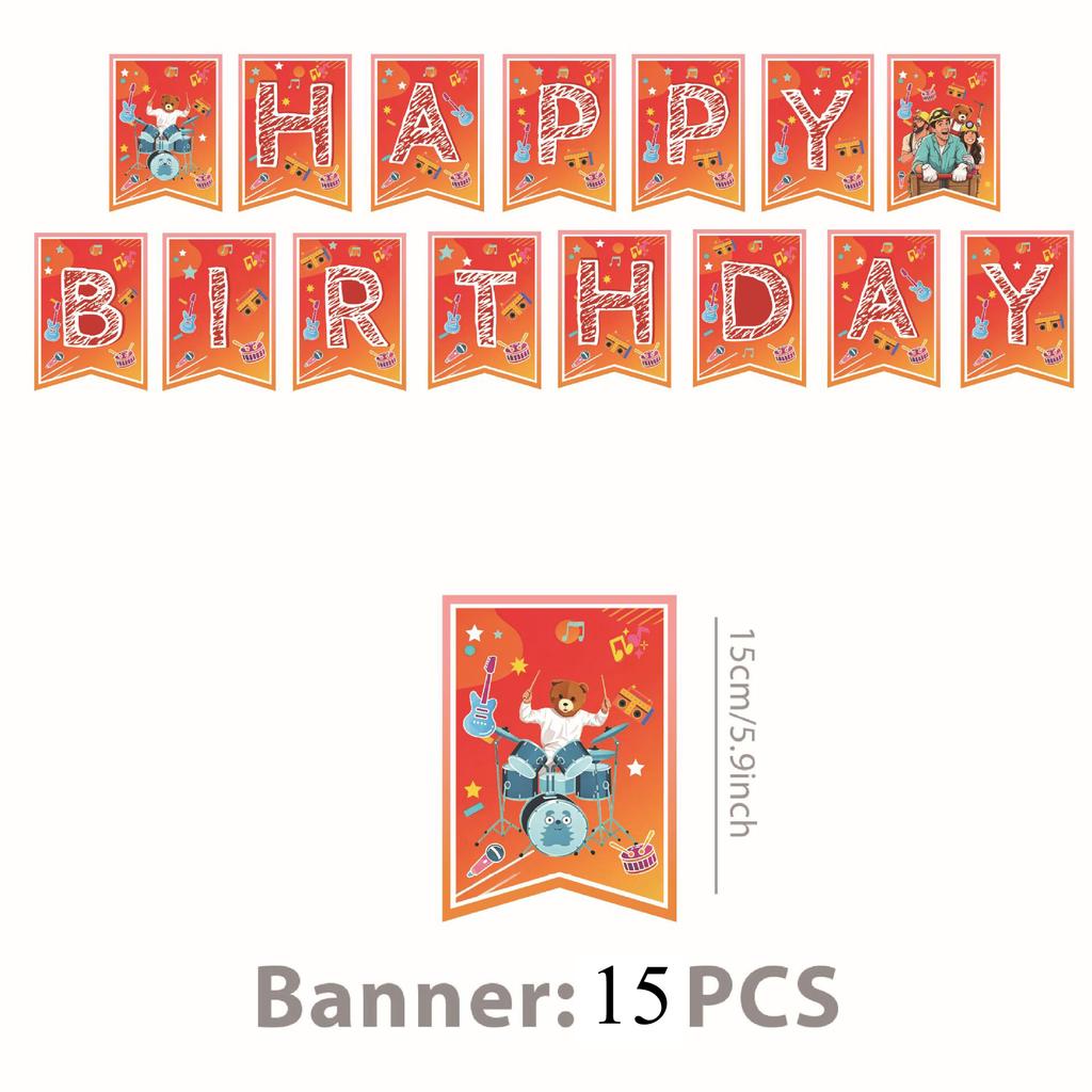Danny-Go Theme Birthday Party Decor Disposable Tableware Set Paper Cup Banner Cake Topper Baby Shower Gifts Party Favors Supply