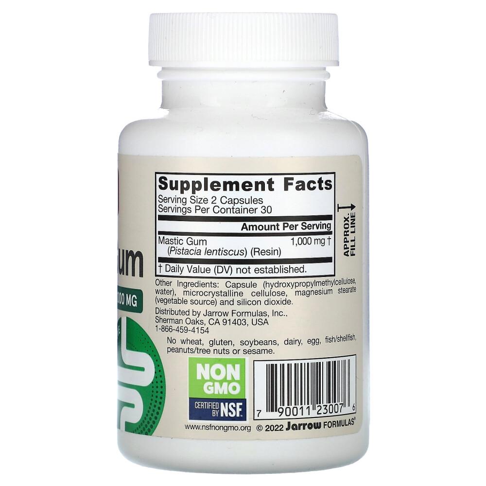 Jarrow Formulas Mastic Gum 1000 mg, 60 rostlinných kapslí (500 mg na kapsli)
