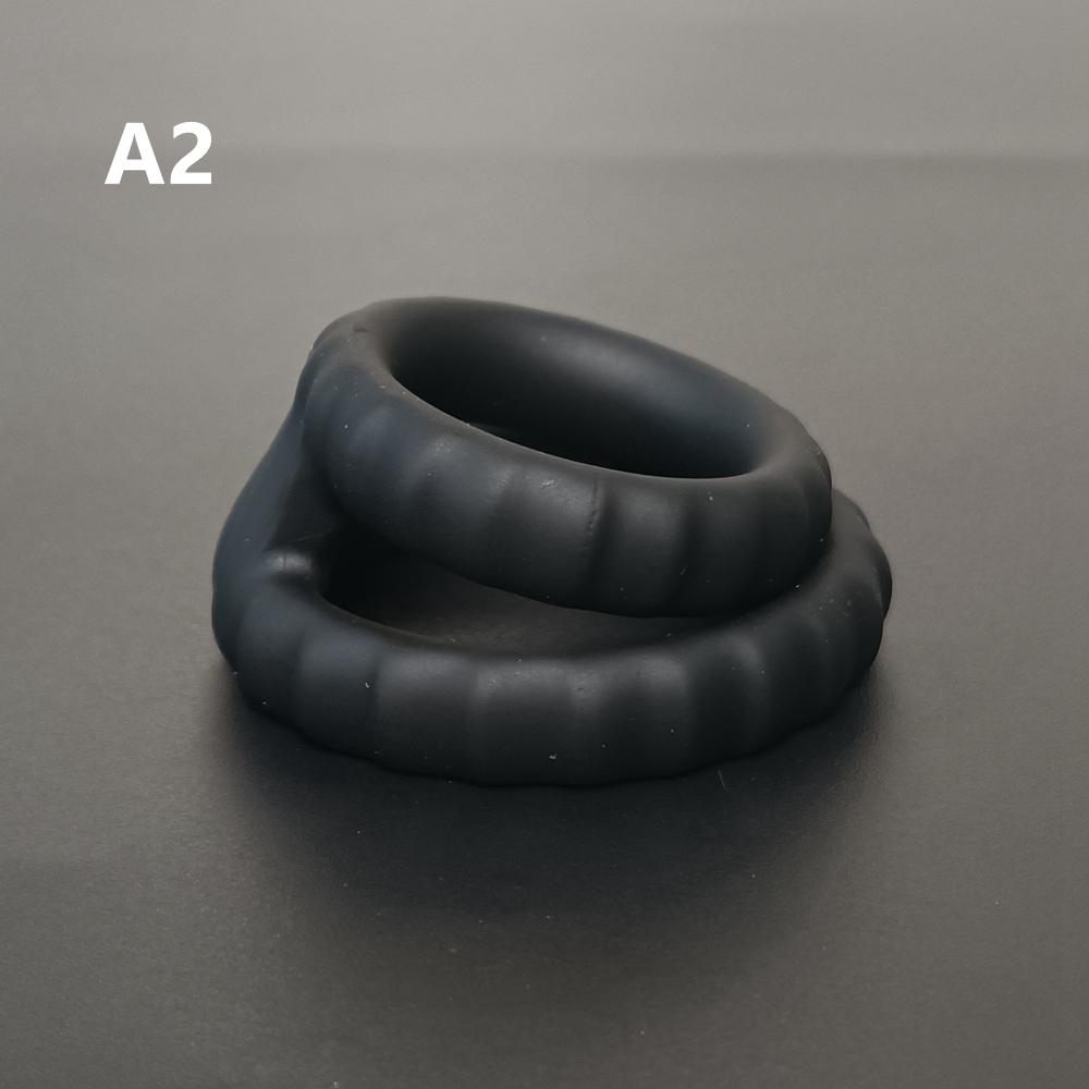 Silikon Doppel-Penisring, Dehnbar Länger Härter Stärkere Erektion Cockring Erektionsverstärkend Sexspielzeug für Mann oder Paare