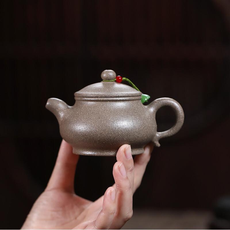 160ml Antique Yixing Purple Clay Teapots Handmade Pan Pot Raw Ore Multi-coloured Mud Kettle With Strainer Chinese Zisha Tea Set