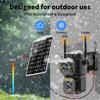 OKAM PRO Security Solar Camera Dual Lens HD 10MP 4G SIM Camera PIR Motion Detection Two-way Intercom Night Vision Outdoor Camera