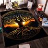 "Tree of Life Rug with Sunset Background, Celtic Style Home Decor" Suitable for use as an anti-slip for living room bedroom sofas