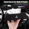 Car Sticker Hot 2025 Leather Car Armrest Tissue Box Holder Paper Storage BagTissue For BMW X1 X2 X3 X4 X5 X6 X7 F31 F48 F01 E90
