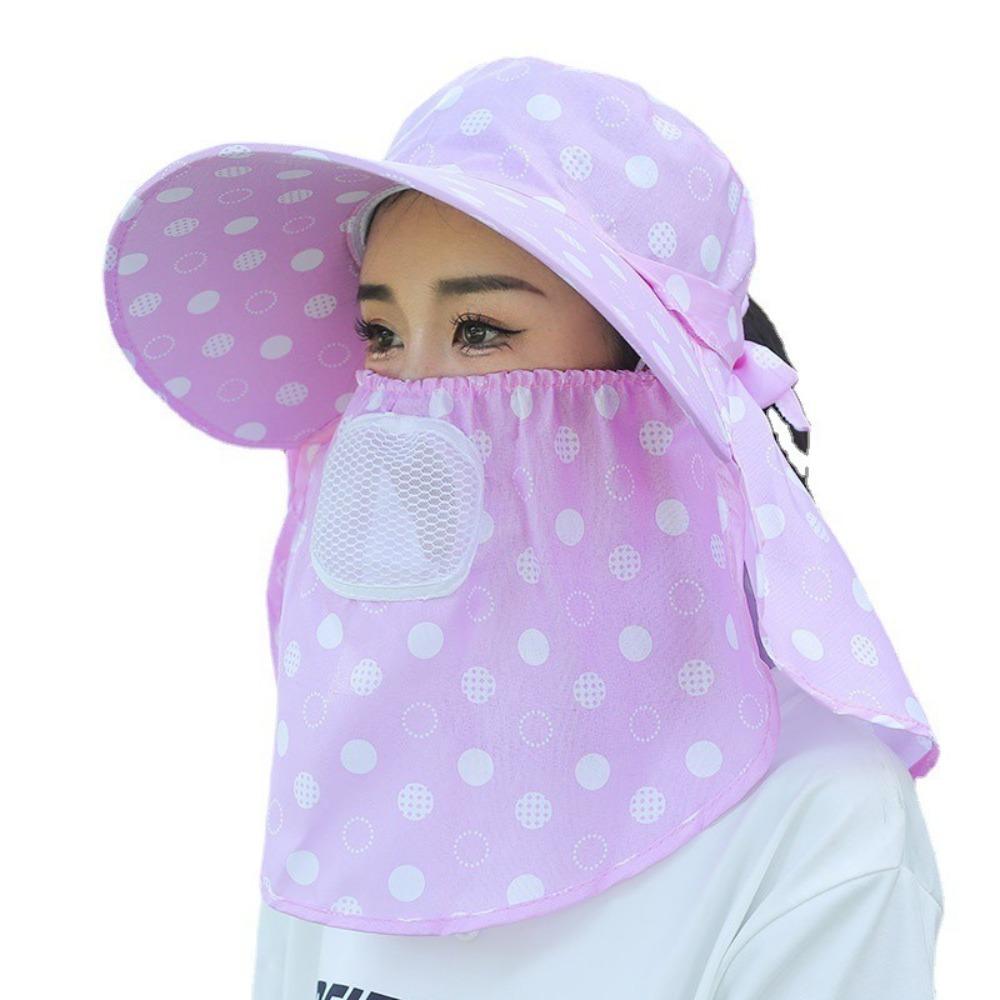 

Face Neck Protection Beach Cap Anti-UV Women s Ponytail Hat New Fisherman Hat Outdoor Sports 2