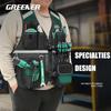 Greener Vest Toolbag Electrician Carpenter's Special Tool Pouch with Adjustable Shoulder Straps Maintenance Work Tools Packaging