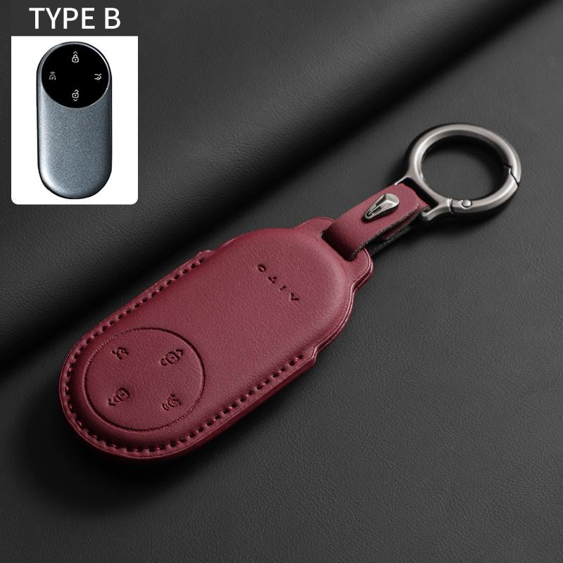 

Original Color Car Key Case Cover For Huawei Aito M7 M8 M9 Durable Auto Keychain Protector Shell Holder Garnish Car Accessories