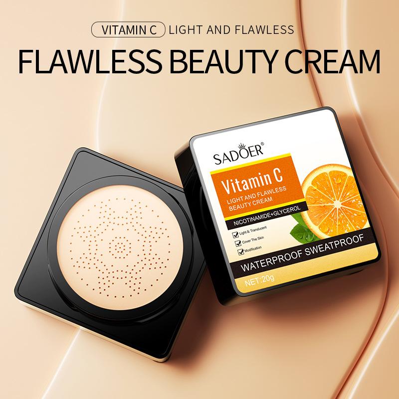Makeup, Vitamin C Mushroom Air Cushion 20g Hydrating Light and Breathable BB Cream