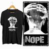 Coolmind U0089 Nope Exclusive Graphic Print Streetwear 100% Cotton Men Tshirt Loose Big Size Unisex Tee Shirts