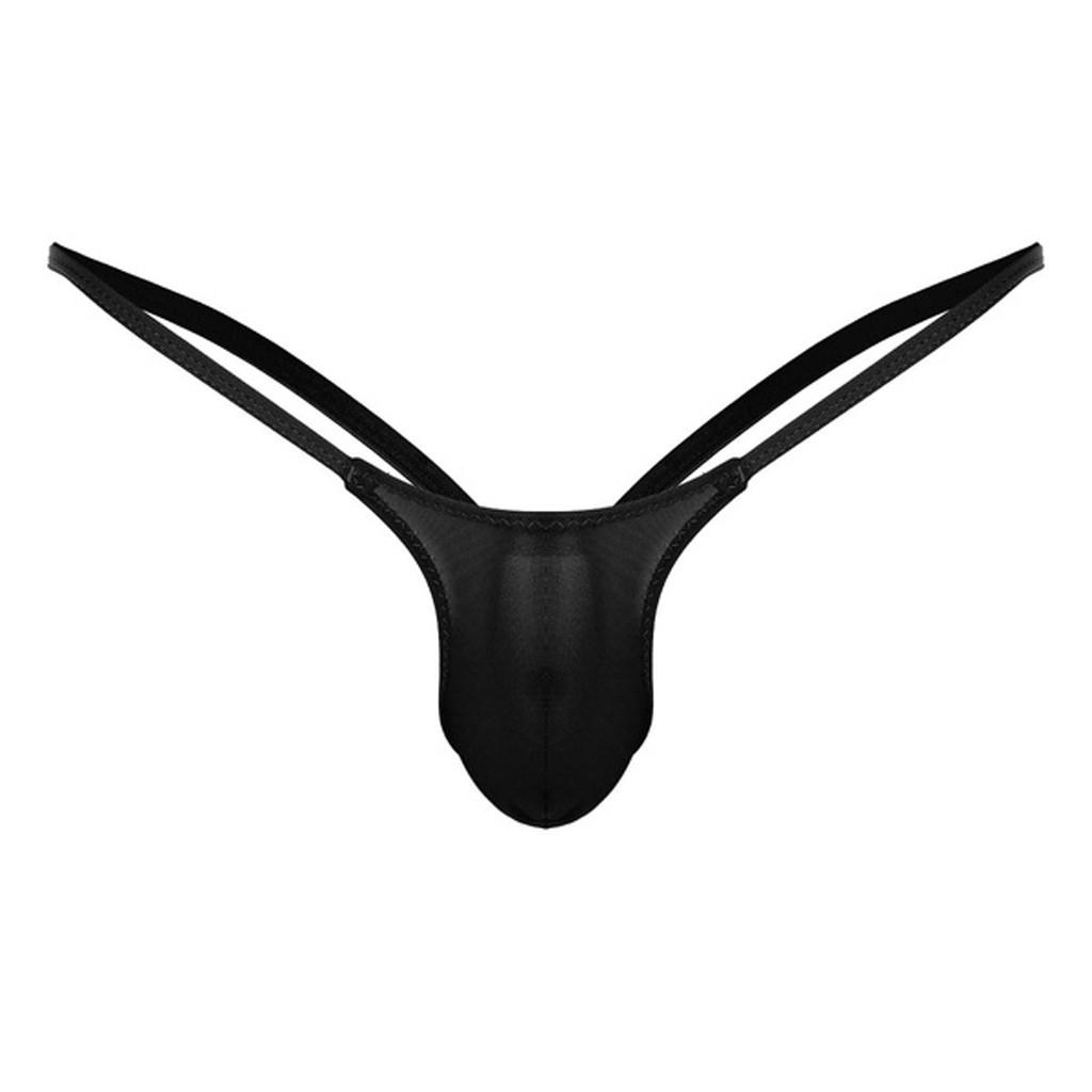 Open Back Mens Underpants Low  Briefs G-string Thong Underwear