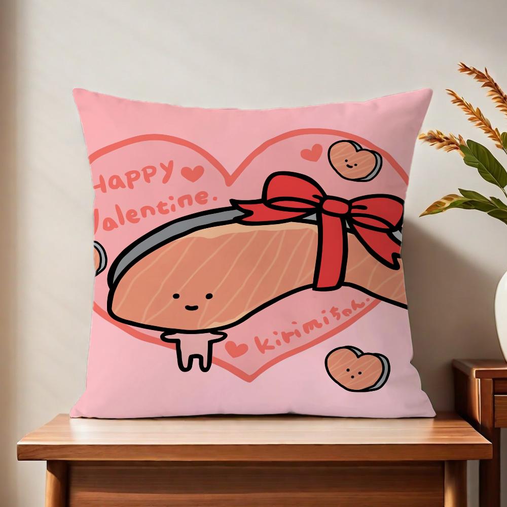 KkIRIMIanime cchan cushion cover For Pillow Printing Sofa Decoration Home Car Room Coffee Shop Office Nordic Simplicity