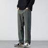 Autumn New Black Velvet Thickened Versatile Casual Pants Men's Loose Straight Trendy Brand Wide-leg Men's Pants Tide