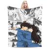 Shinichi Und Ran Flannel Blankets Winter  Soft Warm Throw Blanket For Children Outdoor Pattern Bedspread Sofa Bed Cover
