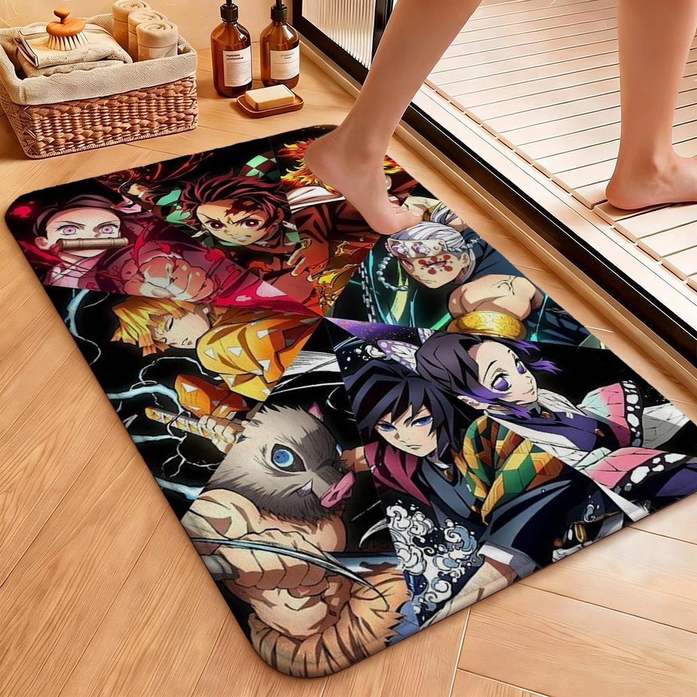 Demon Slayer Guardians Humanity Patterned Rug Allseason Carpet For Bedroom Kitchen Bathroom Home Decor Memorial Gift