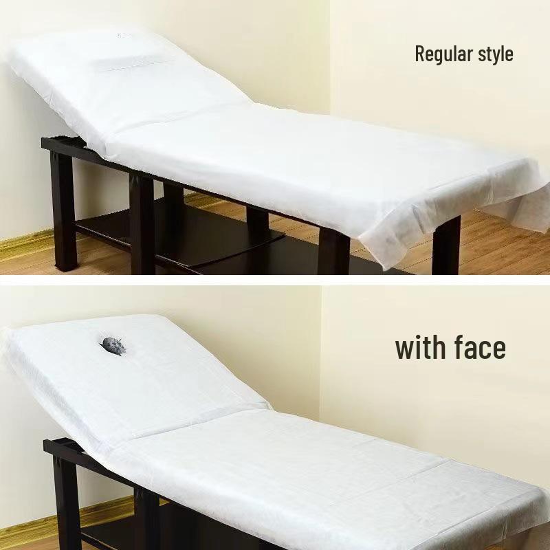 Disposable Waterproof Oil-Proof Nonwoven Bed Sheets with Hole for Massage Tables & Beauty Salons