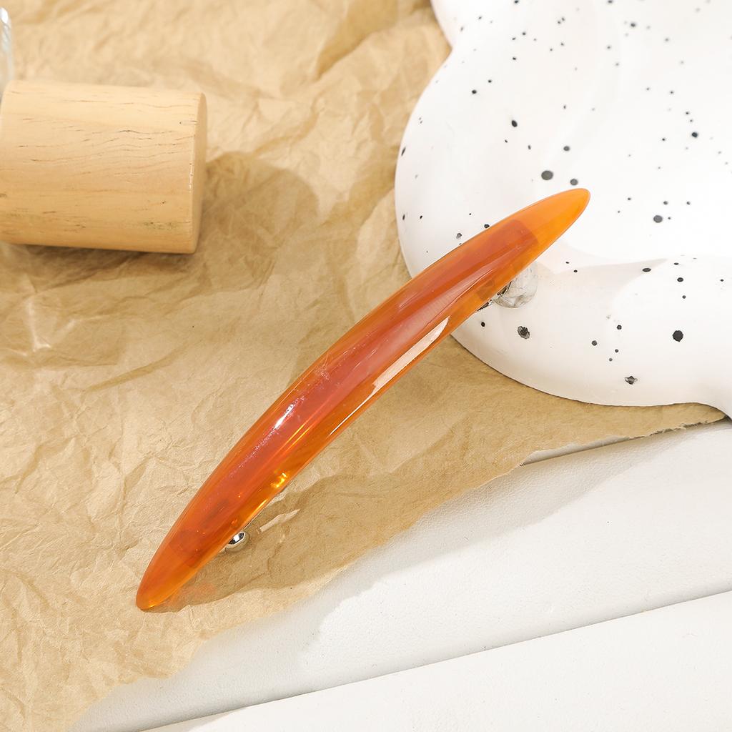 AWAYTR Retro Amber Bow Duckbill Hairpin Brown Acrylic Hair Clips Valentine Headwear Girl Hair Accessories Festival Gift