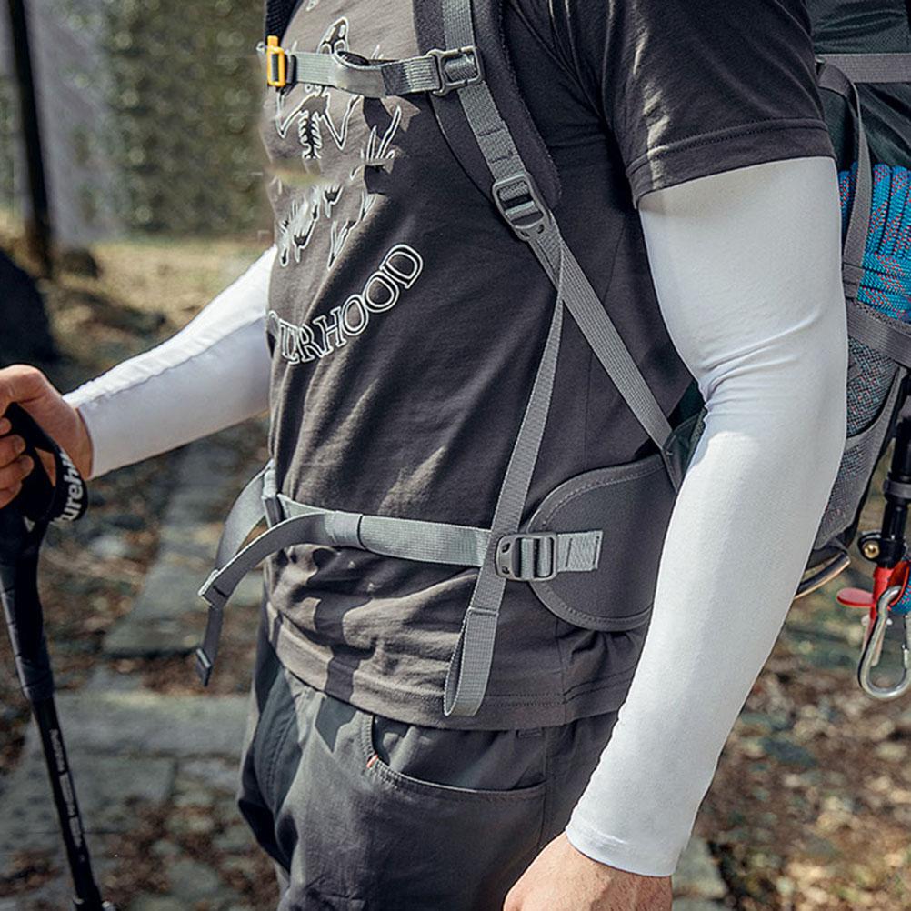 1 Pair Arm Sleeves Sun UV Protection Cycling Running Fishing Driving Arm Cover Sunscreen Cuff