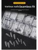Trapezoidal Water Drop Frosted Transparent Nail Art Patch