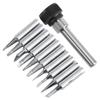 10pcs Copper Base Material Soldering Iron Tips Set 900M-T Series Tips for 936, 937, 938, 969, 852D, 8586 Stations