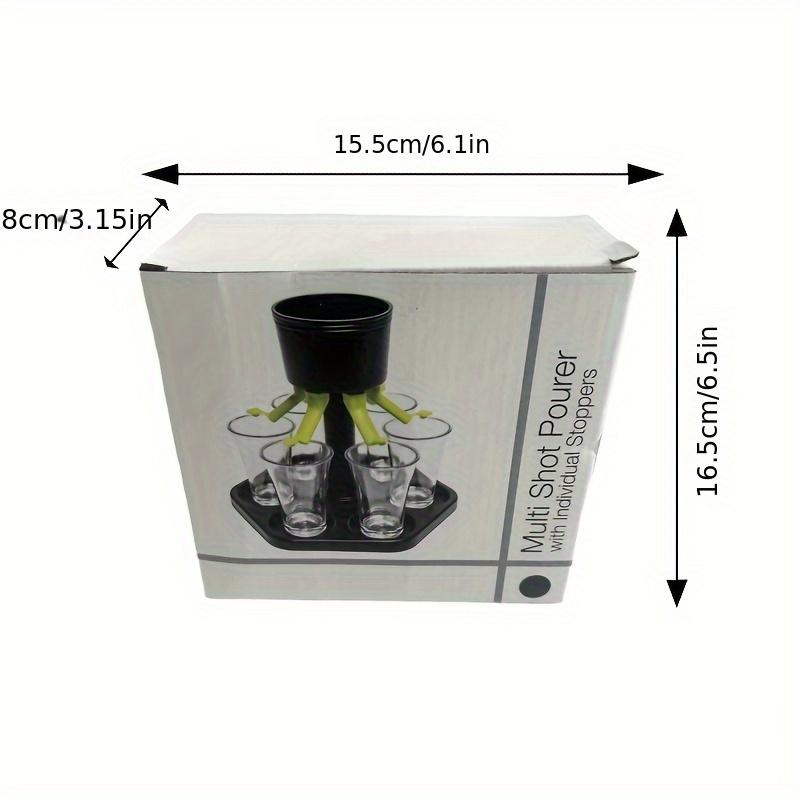 Hexagonal Liquor Dispenser Plastic Shot Glass Dispenser Alcohol Wine Dispenser for Parties