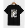 Nachahmung von Statuenkunstbildern Druck T-Shirt Herren Lässig Baumwolle Sommer T-Shirt Kleidung Streetwear Hip Hop Street Übergroße T-Shirts