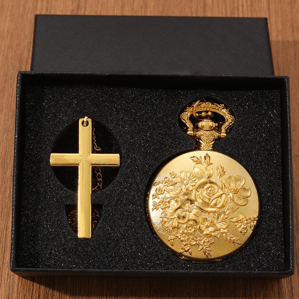 

2 шт./комплект, стильный комплект карманных часов: карманные часы + ожерелье или браслет, четкий указательный дисплей, лучший выбор для подарков друзьям и семье.