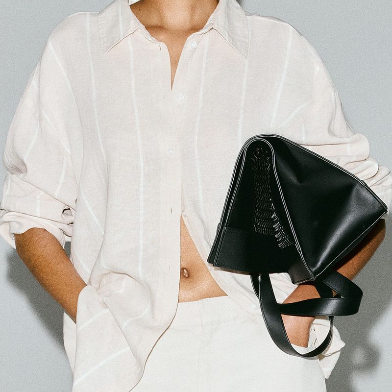 

HM Women s Shirt 2025 Summer New Arrival Work Clothing Linen Blended Loose Shirt Thin Coat 1283782