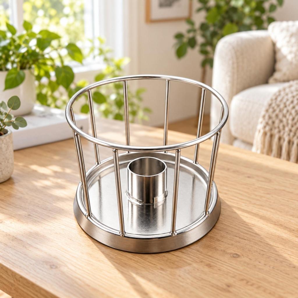 Tortoise Feeder with Guard Sturdy Stainless Steel Reptile Food Bowl Heavy Duty