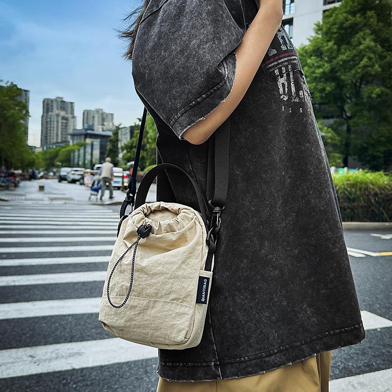 Mountain Camping Couple Bag Boys Trendy Cool Messenger Bag Outdoor Sports Water Cup Bag Women'S Sports Mobile Phone Bag