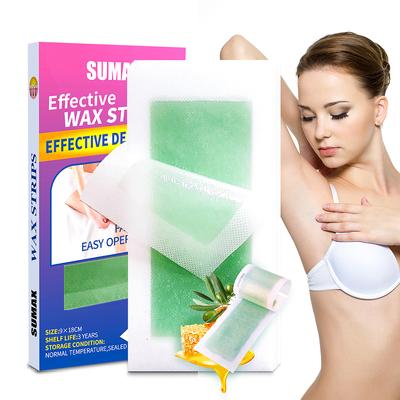 Carta per la depilazione professionale estiva per il viso, 15 fogli, adesivo per labbra, viso da donna, non permanente, baffi, labbra, peli
