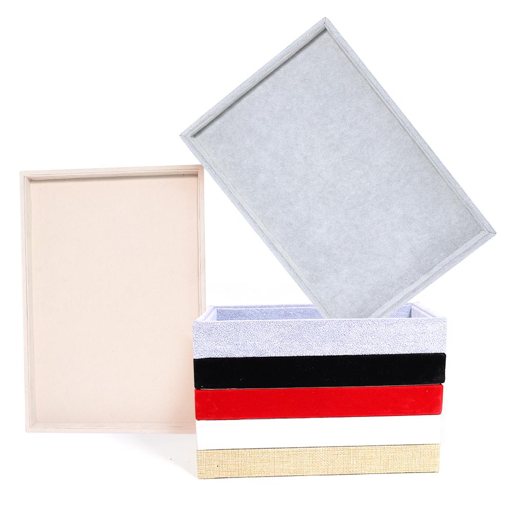 1Pcs Velvet Jewelry Display Colorful Exquisite Holder Portable Ring Earrings Necklace Organizer DIY Jewelry Storage Box Trays