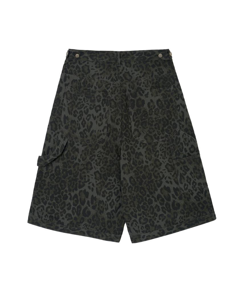IDWS Ignis Maxi Cargo Bermuda Shorts Leopard