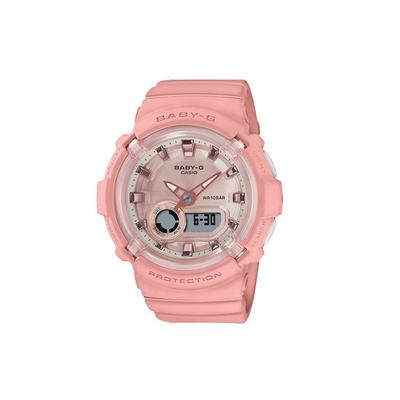 Baby-G Series Sports World Time Stopwatch Automatic Calendar Waterproof Quartz Movement Women Watches Pink BGA-280-4APR-PERSON
