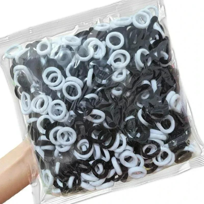 100/200 STÜCKE Damen Mädchen Bunte Nylon Elastische Haargummis Pferdeschwanz Halt Kleine Haargummis Gummibänder Scrunchie Haaraccessoires