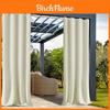 Cortina Blackout Impermeable Para Balcón Con Tejido de Poliéster E Instalación Fácil Para Decoración de Sala de Estar