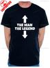 Unisexs Direction of ArrowThe Unisex The Legend Fathers Day Unisexs Birthday Novelty Funny TShirt Regular Short Sleeve Casual Style