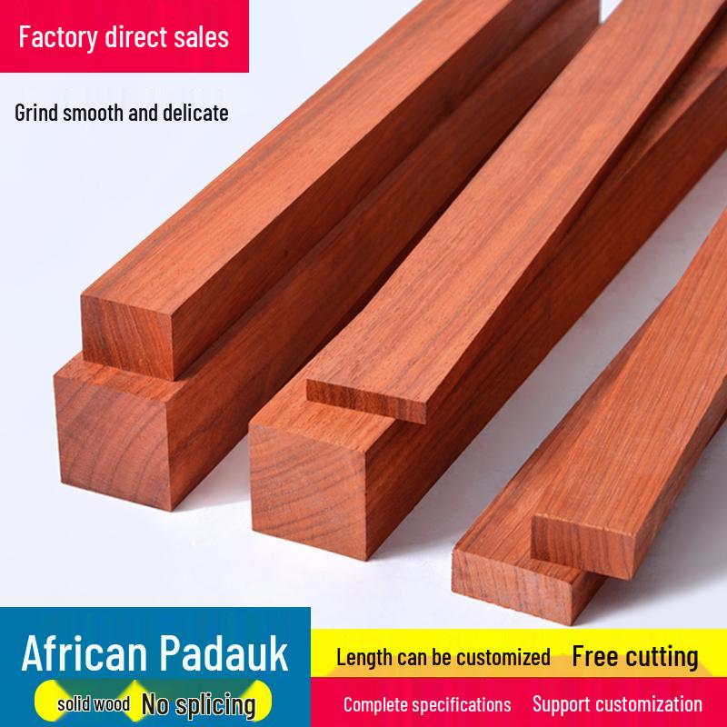 רצועות עץ מלא רוזווד אדום לפיסול