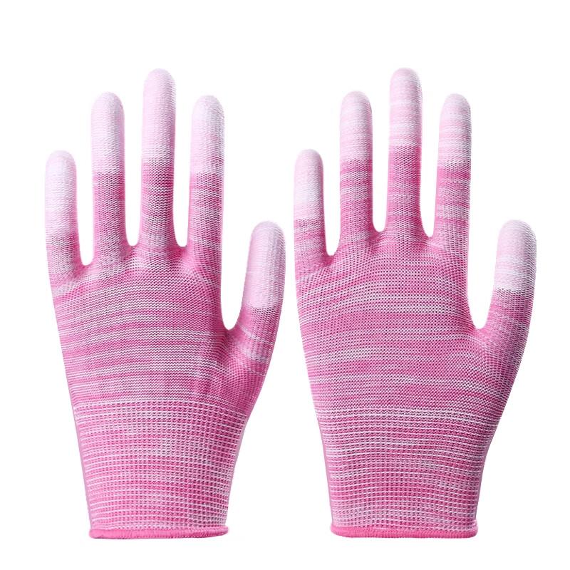 Yulong Thin White Nylon PU Coated Work Gloves